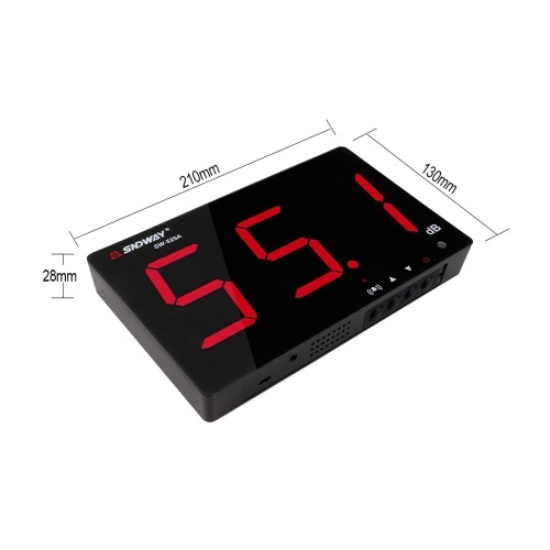 9.6 Inch LED Screen Wall Mounted Sound Level Meter SW-525A/SW-525B(optional) Noise Detector Noise Volume Test Tool
9.6 Inch LED Screen Wall Mounted Sound Level Meter SW-525A/SW-525B(optional) Noise Detector Noise Volume Test Tool