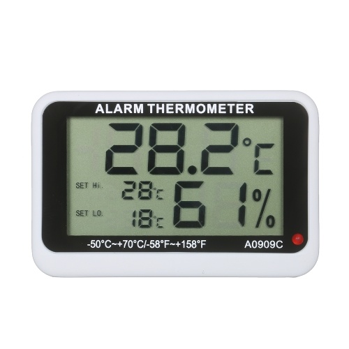 Digital Refrigerator Thermometer Hygrometer Freezer Fridge Temperature Humidity Meters Gauge LCD Display Thermometer with Hi/Lo Audible Alarm Magnetic Back for Kitchen Home Restaurants
Digital Refrigerator Thermometer Hygrometer Freezer Fridge Temperature Humidity Meters Gauge LCD Display Thermometer with Hi/Lo Audible Alarm Magnetic Back for Kitchen Home Restaurants