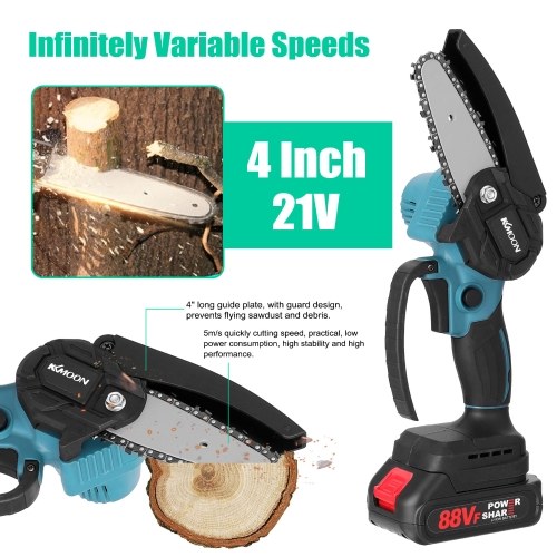 KKmoon 21V 4inch Portable Electric Pruning-Saw 388VF Small Wood Spliting Chainsaw Brush Motor One-handed Woodworking Tool for Garden Orchard
KKmoon 21V 4inch Portable Electric Pruning-Saw 388VF Small Wood Spliting Chainsaw Brush Motor One-handed Woodworking Tool for Garden Orchard
