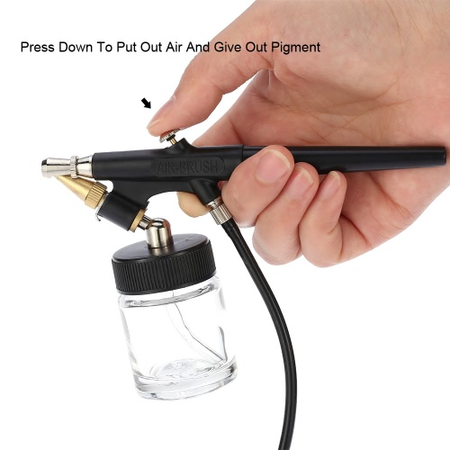 KKmoon High Atomizing Siphon Feed Airbrush Single Action Air Brush Kit for Makeup Art Painting Tattoo Manicure 0.8mm Spray Paint Gun
KKmoon High Atomizing Siphon Feed Airbrush Single Action Air Brush Kit for Makeup Art Painting Tattoo Manicure 0.8mm Spray Paint Gun