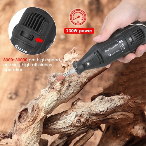 

KKmoon Handheld Chainsaw Sharpener Portable Chain Grinder Electric Saw Electric Grinding Tool Sharpener Set with Grinding Head + Angle Guide + Tungsten Electrode Sharpener 220V EU Plug