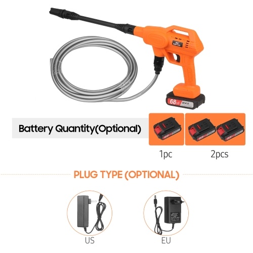 21V Household Car Washer Vehicle Cleaning Machine High Pressure Car Wash Tool Portable Car Washing Machine Automobile Washer with Two Lithium Batteries US Plug
21V Household Car Washer Vehicle Cleaning Machine High Pressure Car Wash Tool Portable Car Washing Machine Automobile Washer with Two Lithium Batteries US Plug