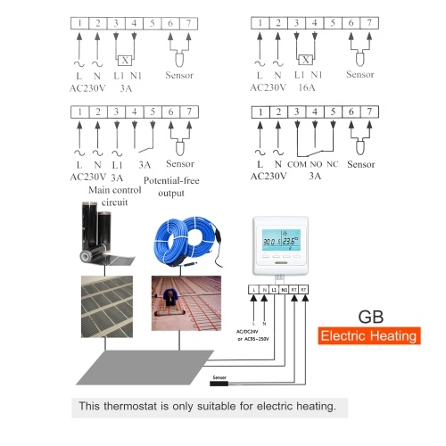 WiFi Programmable Smart Thermostat Buit-in Sensor with LCD Display Digital Temperature Controller APP Remote Control (16A with WiFi)
WiFi Programmable Smart Thermostat Buit-in Sensor with LCD Display Digital Temperature Controller APP Remote Control (16A with WiFi)