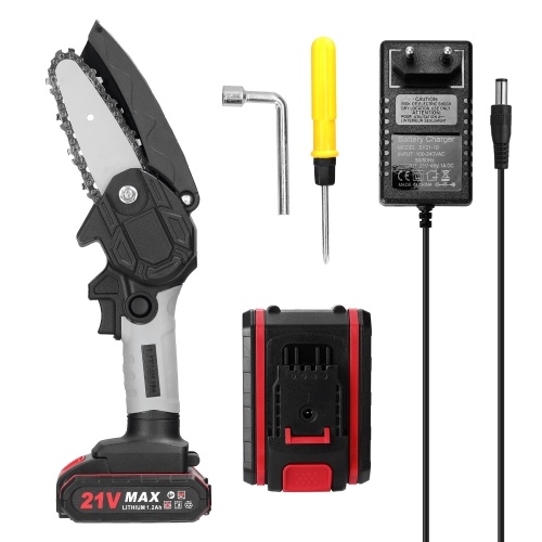 21V 4inch Portable Electric Pruning Saws Small Wood Splitting Chainsaw Brush Motor One-handed Woodworking Tool for Garden Orchard 2 Batteries
21V 4inch Portable Electric Pruning Saws Small Wood Splitting Chainsaw Brush Motor One-handed Woodworking Tool for Garden Orchard 2 Batteries