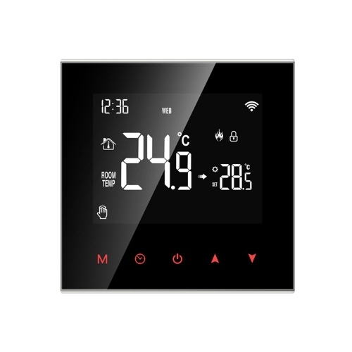 

Tuya WIFI Temperature Controller Programmable Smart Thermostat Compatible with Yandex Alice Amazon Alexa and Google Home (Wall-Mounted Stoves Temperature Controller)