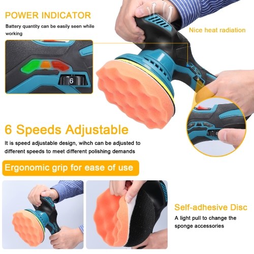 6inch Electric Car Polisher High Efficient Auto Waxing Polishing Machine Multifunctional Rotary Tool with Sponge Wool Bonnet Pads
6inch Electric Car Polisher High Efficient Auto Waxing Polishing Machine Multifunctional Rotary Tool with Sponge Wool Bonnet Pads