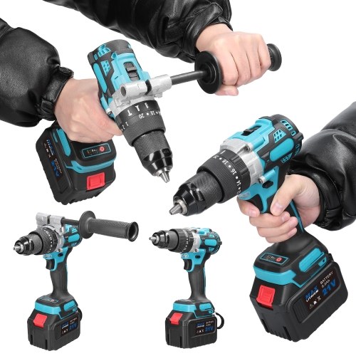 Household 3in1 Multifuctional 13mm Impact Drill 21V 120Nm Hammer Drill Mini Electric Screwdriver Rotation Ways Adjustment 20+1 Gears of Torques Adjustable
Household 3in1 Multifuctional 13mm Impact Drill 21V 120Nm Hammer Drill Mini Electric Screwdriver Rotation Ways Adjustment 20+1 Gears of Torques Adjustable