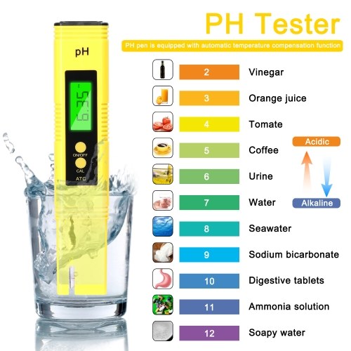 

Professional PH Tester TDS/EC Test Pen Multifunctional Water PH Test Tool Set Handheld Water Detect Device Kit (With Soil Detector)