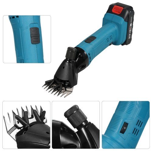 9-Tooth 6-Speed Adjustable Lithium-ion Wool Shears Set Lithium-ion Shaving Machine Shearing Machine Used for Shearing Animals
9-Tooth 6-Speed Adjustable Lithium-ion Wool Shears Set Lithium-ion Shaving Machine Shearing Machine Used for Shearing Animals