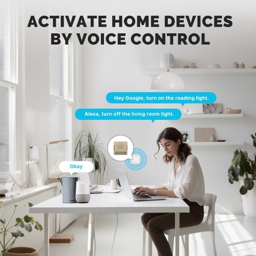 Tuya WiFi Intelligent Switch Dimmer DIY Module Light Switch Mobilephone APP Remotely Control Activate Home Devices Compatible with Alexa and Assistant for Voice Control
Tuya WiFi Intelligent Switch Dimmer DIY Module Light Switch Mobilephone APP Remotely Control Activate Home Devices Compatible with Alexa and Assistant for Voice Control