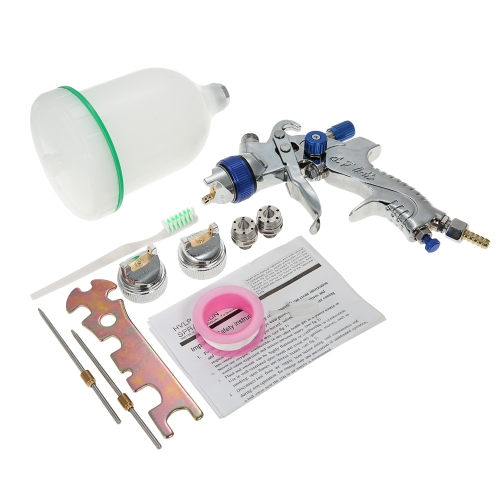 601 Airbrush Kit HVLP Air Spray Gun Gravity Feed Paint Sprayer Air Brush Set Stainless Steel 1.4mm 1.7mm 2.0mm Nozzle Auto Car Detail Painting for Spot Repair Face Paint
601 Airbrush Kit HVLP Air Spray Gun Gravity Feed Paint Sprayer Air Brush Set Stainless Steel 1.4mm 1.7mm 2.0mm Nozzle Auto Car Detail Painting for Spot Repair Face Paint