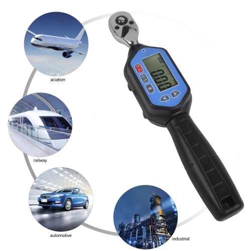 EWM-30 Digital Torque Wrench 1/4 Square Drive Max. 22.12ft.lb Torque Accurate to ±2% with Buzzer LED Indication and Peak Trace Tracking
EWM-30 Digital Torque Wrench 1/4 Square Drive Max. 22.12ft.lb Torque Accurate to ±2% with Buzzer LED Indication and Peak Trace Tracking