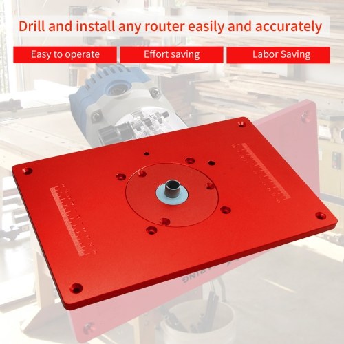 Universal Router Table Saw Insert Base Plate Kit Red Board Trimming Machine Flip Board for Woodworking
Universal Router Table Saw Insert Base Plate Kit Red Board Trimming Machine Flip Board for Woodworking