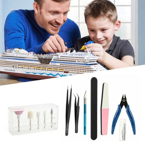 9Pcs DIY Modeler Basic Tools Craft Set Hobby Model Building Kit Grinding Compatible with Gundam
9Pcs DIY Modeler Basic Tools Craft Set Hobby Model Building Kit Grinding Compatible with Gundam