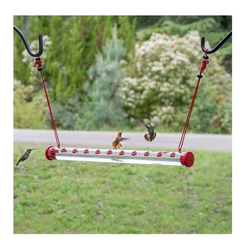 Hummingbird Feeder with Hole Transparent Pipe Easy to Use and Clean Bird Feeder Red Transparent Tube Suitable for Outdoors Deck Patio Garden Yard 60cm/23.67in Red
Hummingbird Feeder with Hole Transparent Pipe Easy to Use and Clean Bird Feeder Red Transparent Tube Suitable for Outdoors Deck Patio Garden Yard 60cm/23.67in Red