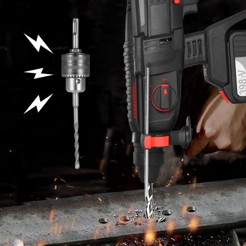 21V Brushless Heavy Duty 4 Function Rotary Hammer Drill 1 Inch SDS-plus Adjustable Grip Handle 980 RPM Cordless Drill Demolition Kit with 9 Attachments and Carry Box
21V Brushless Heavy Duty 4 Function Rotary Hammer Drill 1 Inch SDS-plus Adjustable Grip Handle 980 RPM Cordless Drill Demolition Kit with 9 Attachments and Carry Box