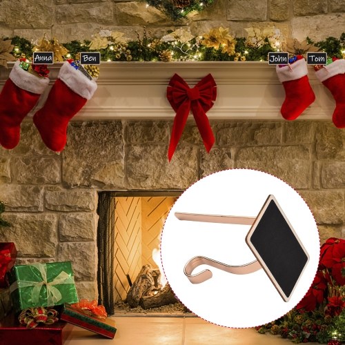 3 PCS Christmas Stocking Holder with Chalkboard Personalized Metall Stocking Hook for Mantel DIY Name Fireplace Clip Christmas Ornaments Gifts
3 PCS Christmas Stocking Holder with Chalkboard Personalized Metall Stocking Hook for Mantel DIY Name Fireplace Clip Christmas Ornaments Gifts