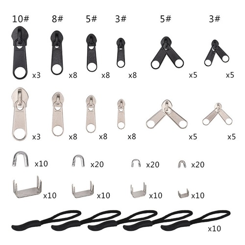 194PCS Zinc Alloy Zipper Repairs Replacement Kit Household Clothing Repairs Kit Travel Bag Tent Clothing Zipper Replacement Kit Zipper Kit
194PCS Zinc Alloy Zipper Repairs Replacement Kit Household Clothing Repairs Kit Travel Bag Tent Clothing Zipper Replacement Kit Zipper Kit