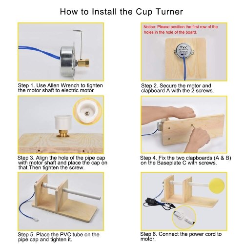 Cup Turner Cuptisserie Turner Machine with Rotisserie Motor for Epoxy Resin Crafts and Tumblers
Cup Turner Cuptisserie Turner Machine with Rotisserie Motor for Epoxy Resin Crafts and Tumblers