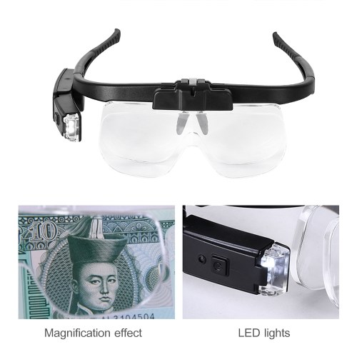 Rechargeable Eye Loupes Jewelry Loupes Eyeglass Style Hands-Free Magnifying Glass Magnifier Multiple Magnifications with Lights
Rechargeable Eye Loupes Jewelry Loupes Eyeglass Style Hands-Free Magnifying Glass Magnifier Multiple Magnifications with Lights