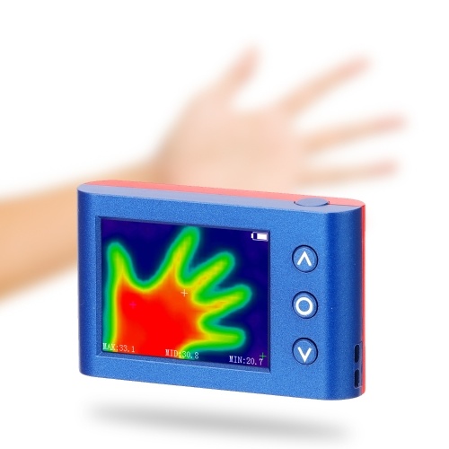 HY MLX90640 2.4 Inch Digital LCD Display Screen Portable Handheld Thermograph Camera Infrared Temperature Sensor Digital Infrared Thermal Imager Multipurpose Detection Tool
HY MLX90640 2.4 Inch Digital LCD Display Screen Portable Handheld Thermograph Camera Infrared Temperature Sensor Digital Infrared Thermal Imager Multipurpose Detection Tool