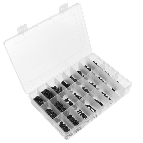 570pcs Carbon Steel Hexagon Socket Round H-ead Screw Nut Pads Kit Set with Storage Box Portable
570pcs Carbon Steel Hexagon Socket Round H-ead Screw Nut Pads Kit Set with Storage Box Portable
