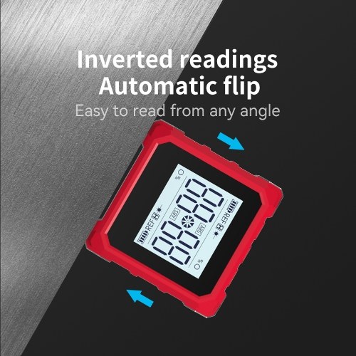 ATuMan Dual Laser Digital Inclinometer Handheld Portable Angle Gauge 1.44 Inch Display 4 * 90 ° Inclinometer Magnetics Bottom Angle Slope Absolute Relative Measurement
ATuMan Dual Laser Digital Inclinometer Handheld Portable Angle Gauge 1.44 Inch Display 4 * 90 ° Inclinometer Magnetics Bottom Angle Slope Absolute Relative Measurement