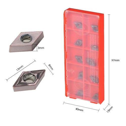 10pcs/box DCMT070204 VP15TF DCMT21.51 Carbide Inserts CNC Lathe Blades Cutter Turning Tool
10pcs/box DCMT070204 VP15TF DCMT21.51 Carbide Inserts CNC Lathe Blades Cutter Turning Tool