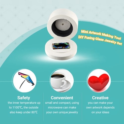 Professional Microwave Kiln Kit DIY Fusing Glass Jewelry Set 10pcs/set Microwave Kiln for DIY Jewelry Glass Fusing Kiln Tools
Professional Microwave Kiln Kit DIY Fusing Glass Jewelry Set 10pcs/set Microwave Kiln for DIY Jewelry Glass Fusing Kiln Tools