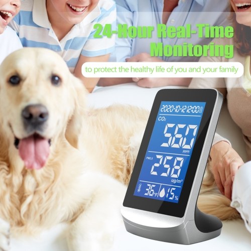 DM72D Portable Air Quality Analyzer Digital Display Screen CO2 PM2.5 Temperature Humidity Detector
DM72D Portable Air Quality Analyzer Digital Display Screen CO2 PM2.5 Temperature Humidity Detector