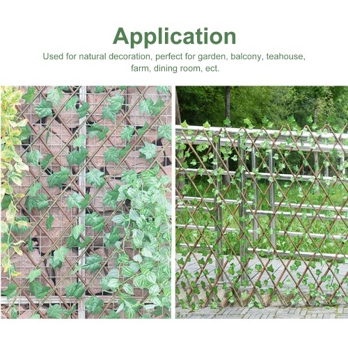 

40CM Lifelike Courtyard Railings Garden Decoration Expandable Plant Natural Fence Waterproof Dampproof Paling