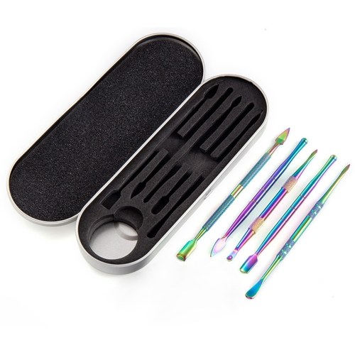 5 PCS Tobacco Pipe Cleaner Kit Includes Double-end Tobacco Pipe Cleaning Spoon, Manicure Tool Household Rosin DIY Accessories with Iron Storage Box
5 PCS Tobacco Pipe Cleaner Kit Includes Double-end Tobacco Pipe Cleaning Spoon, Manicure Tool Household Rosin DIY Accessories with Iron Storage Box