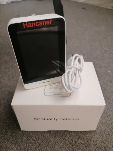 Hancaner Air Quality Monitor CO2 Detector 5 in 1 Accurate Tester for CO2 TVOC HCHO Temperature Relative Humidity Real Time Reading with Alarm Comfort Level Lanyard
Hancaner Air Quality Monitor CO2 Detector 5 in 1 Accurate Tester for CO2 TVOC HCHO Temperature Relative Humidity Real Time Reading with Alarm Comfort Level Lanyard