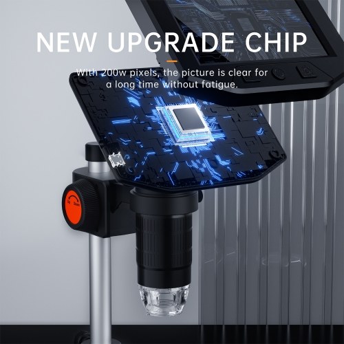 4.3 inch Digital Microscope Camera HD Inspection Camera 1080P 1X-1000X Portable Coin Microscopes for Electronics Repair PCB with 8 LED Light
4.3 inch Digital Microscope Camera HD Inspection Camera 1080P 1X-1000X Portable Coin Microscopes for Electronics Repair PCB with 8 LED Light