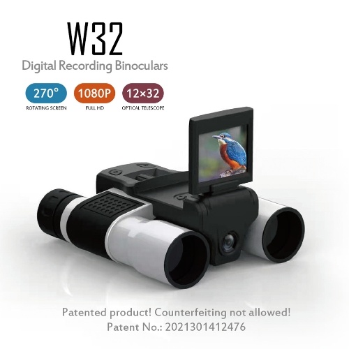 W32 Multi-function Digital Telescopes Digital Camera 2 in 1 2.0 Inch 270° Rotatable TFT Display 12x Optical Zoom 1080P Video for Hunts Fishing Bird Watching Outdoor Adventure Hiking
W32 Multi-function Digital Telescopes Digital Camera 2 in 1 2.0 Inch 270° Rotatable TFT Display 12x Optical Zoom 1080P Video for Hunts Fishing Bird Watching Outdoor Adventure Hiking