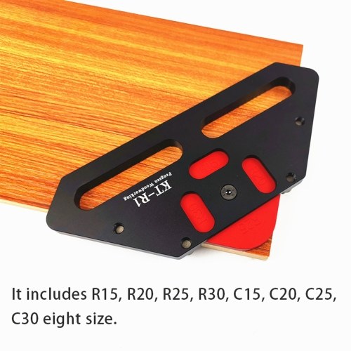 KT-R1 Aluminum Alloy Wood Working Circular Panel Template Quick Fixture Positioning Woodworking Angle of Fillet R Arc Template Radius R15 / R20 / R25 R30 / C15 / C20 / C25 / C30 Milling Fixture Suits Formal Inversion Woodworking Utility Tool
KT-R1 Aluminum Alloy Wood Working Circular Panel Template Quick Fixture Positioning Woodworking Angle of Fillet R Arc Template Radius R15 / R20 / R25 R30 / C15 / C20 / C25 / C30 Milling Fixture Suits Formal Inversion Woodworking Utility Tool