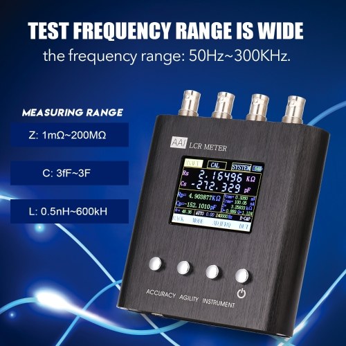 Handheld Portable LCR Digital Bridge LCR Meter Resistance Capacitance Inductance Measure Tool Tester
Handheld Portable LCR Digital Bridge LCR Meter Resistance Capacitance Inductance Measure Tool Tester