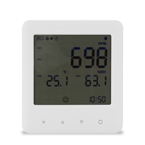 Indoor Portable CO2 Detector Multifunctional Home Air Detector Intelligent Air Quality Analyzer Thermometer Hygrometer Household Air Pollution Monitor
Indoor Portable CO2 Detector Multifunctional Home Air Detector Intelligent Air Quality Analyzer Thermometer Hygrometer Household Air Pollution Monitor