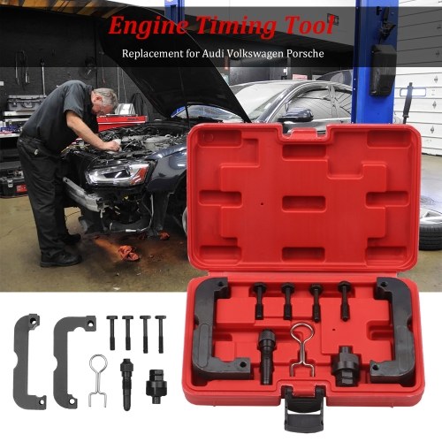 9Pcs Engine Timing Tool Kit with Camshaft Holding Tool and Crankshaft Socket Replacement for Audi Volkswagen Porsche
9Pcs Engine Timing Tool Kit with Camshaft Holding Tool and Crankshaft Socket Replacement for Audi Volkswagen Porsche