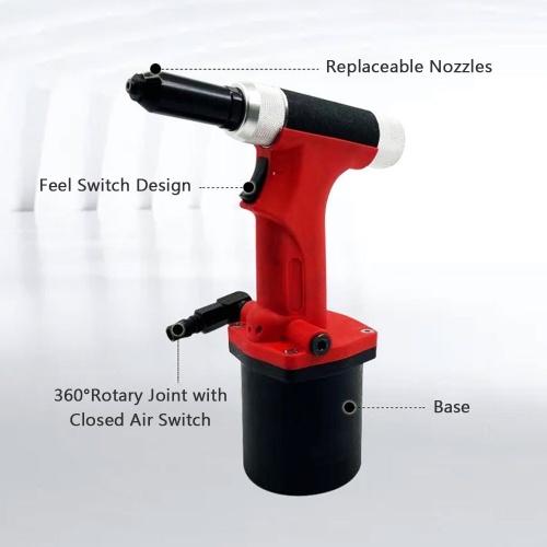 Pneumatic Rivet Gun Professional Air Riveter with 3/32 Inch 1/8 Inch 5/32 Inch 3/16 Inch Rivet Nuts for Metal Automotive Aluminium Alloy Windows Red
Pneumatic Rivet Gun Professional Air Riveter with 3/32 Inch 1/8 Inch 5/32 Inch 3/16 Inch Rivet Nuts for Metal Automotive Aluminium Alloy Windows Red
