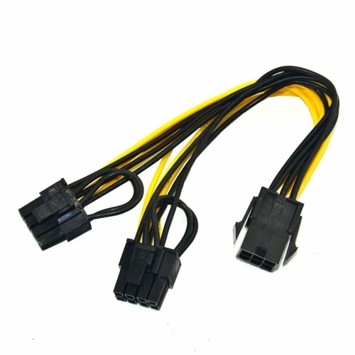 PCI-E Кабель разветвителя питания с 6-контактным разъемом на 2x 6 + 2-контактный (6-контактный / 8-контактный) PCIE PCI Express
PCI-E Кабель разветвителя питания с 6-контактным разъемом на 2x 6 + 2-контактный (6-контактный / 8-контактный) PCIE PCI Express