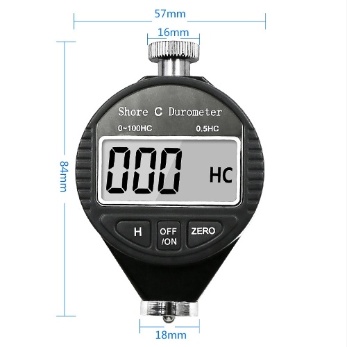 

Hardness Tester Tire Plastics Rubber Hardness Test Tool Digital Durometer LCD Display Hardness Meter