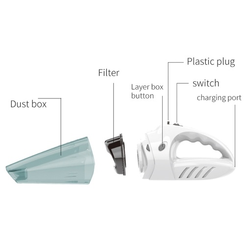 4500Pa Smart Vacuum Cleaner Strong Suction Vacuuming Sweeping Wireless USB Charging Dust Collector Ideal for Home Car Black
4500Pa Smart Vacuum Cleaner Strong Suction Vacuuming Sweeping Wireless USB Charging Dust Collector Ideal for Home Car Black
