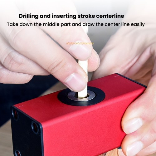 

Portable Detachable Aluminum Alloy Wood Working Oblique Hole Locator Drilling Hole Locator Wood Splicing Installation Tool Centerline Marker Multi-angle Oblique Hole Locator 0~90° Hole Position Adjustment with Four Drill Bushing