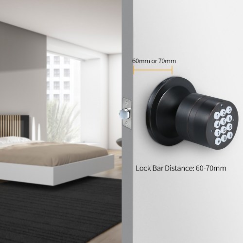 Digital Door Lock Keyless Keypad Door Coded Lock Door Lock Smart Digital Room Lock with BT Function Support for iOS and Android Mobile Phone
Digital Door Lock Keyless Keypad Door Coded Lock Door Lock Smart Digital Room Lock with BT Function Support for iOS and Android Mobile Phone