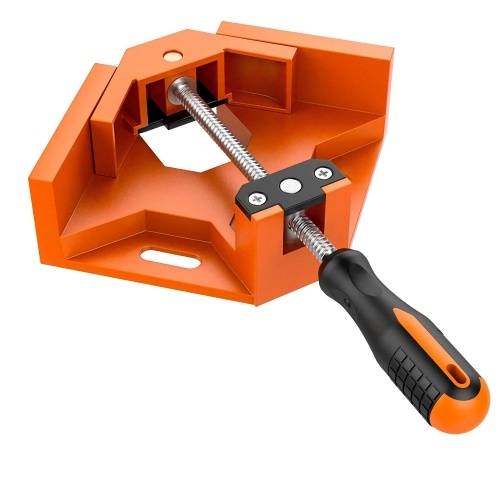 Right Angle Clamp Single Handle Aluminum Alloy Corner Clamp Adjustable Swing Jaw 90 Degree Clip Clamp Tool Woodworking Photo Frame Vise Holder Silver Gray
Right Angle Clamp Single Handle Aluminum Alloy Corner Clamp Adjustable Swing Jaw 90 Degree Clip Clamp Tool Woodworking Photo Frame Vise Holder Silver Gray