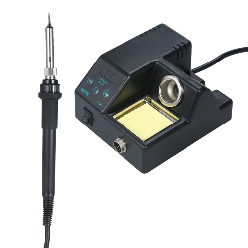 60W Soldering Station with Constant Temperature Digital Display Welding Tool Adjustable Temperature Repairing Tool Household Electric Soldering Iron Industrial Soldering Gun for Phone PCB IC Welding Attached UK Adapter
60W Soldering Station with Constant Temperature Digital Display Welding Tool Adjustable Temperature Repairing Tool Household Electric Soldering Iron Industrial Soldering Gun for Phone PCB IC Welding Attached UK Adapter