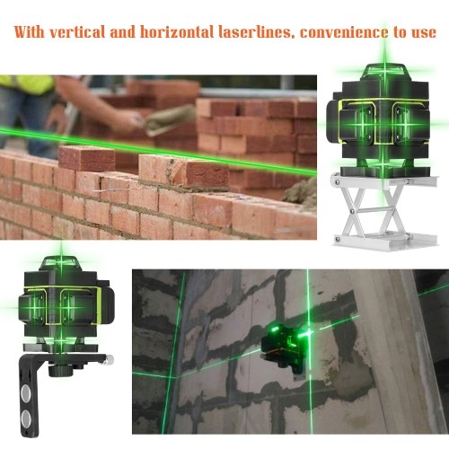 Multifunctional 16 Lines Level Tool Vertical Horizontal Line with Self-leveling Function with 1.5M 3-Heights Adjustable Alloy Extension Bar
Multifunctional 16 Lines Level Tool Vertical Horizontal Line with Self-leveling Function with 1.5M 3-Heights Adjustable Alloy Extension Bar