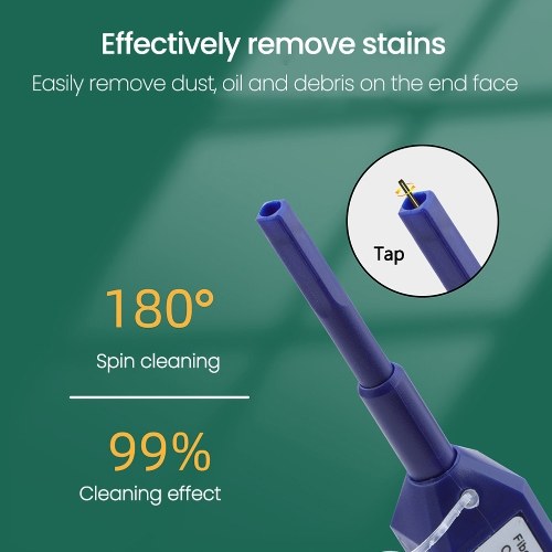 Portable One-Click Optical Fiber Cleaner Optical Fiber Cleaning Pen Professional Fiber Optic Connector Cleaner
Portable One-Click Optical Fiber Cleaner Optical Fiber Cleaning Pen Professional Fiber Optic Connector Cleaner