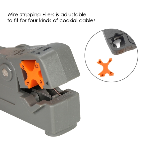Coaxial Compression Tool Kit Wire Stripper Line Pressing Tool with 20 F Connector Wire Stripping Pliers
Coaxial Compression Tool Kit Wire Stripper Line Pressing Tool with 20 F Connector Wire Stripping Pliers